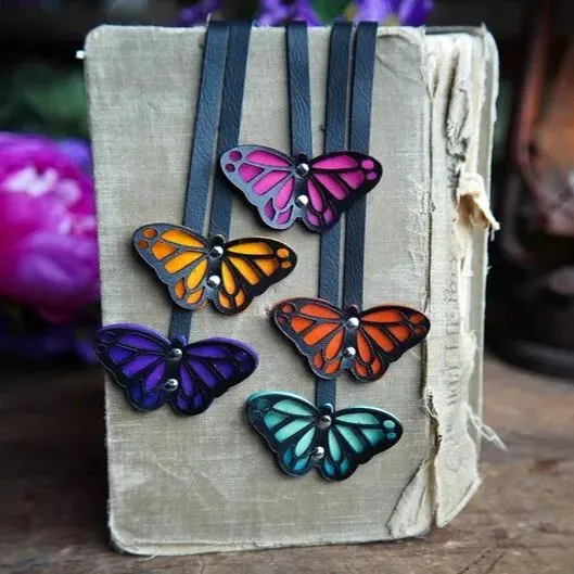 Handmade Leather Leaf Bookmark - Unique Botanical Gift Ideas For A Reader