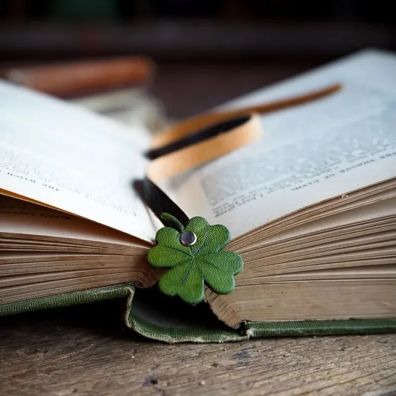 Handmade Leather Leaf Bookmark - Unique Botanical Gift Ideas For A Reader