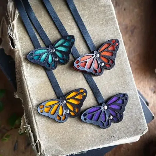 Handmade Leather Leaf Bookmark - Unique Botanical Gift Ideas For A Reader