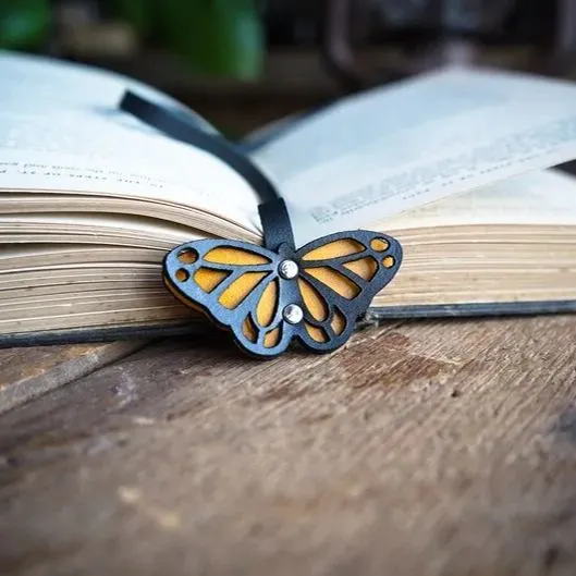 Handmade Leather Leaf Bookmark - Unique Botanical Gift Ideas For A Reader