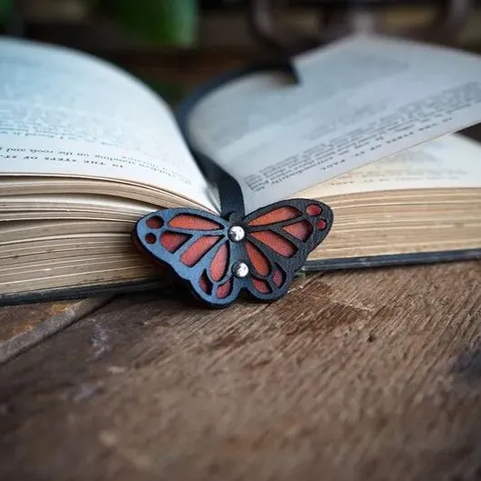 Handmade Leather Leaf Bookmark - Unique Botanical Gift Ideas For A Reader