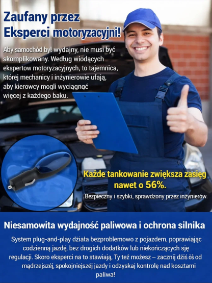 【Zużycie paliwa zmniejszone o 50%】Oszczędzaj paliwo. Podłącz i korzystaj. Samochodowy oszczędzacz paliwa