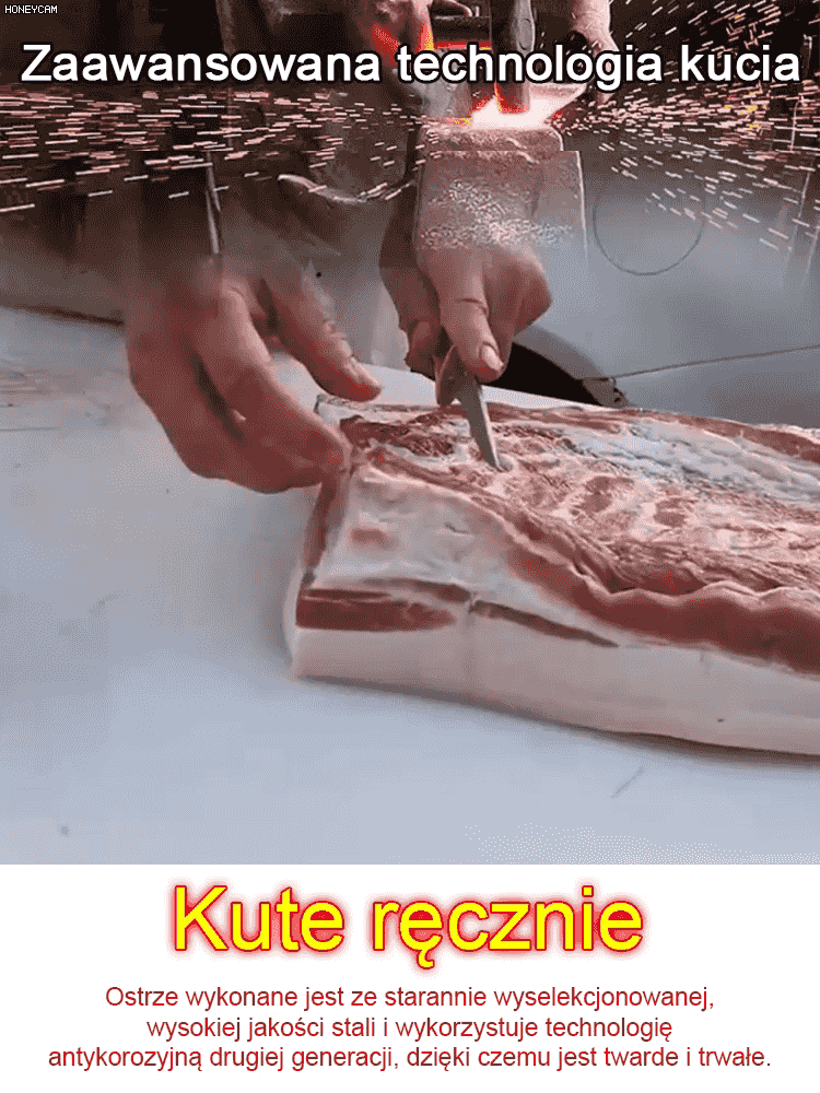 【Nie wymaga ostrzenia przez 20 lat!]】📣Pozostaje wyjątkowo ostry nawet po 10 000 cięciach kości i mięsa.