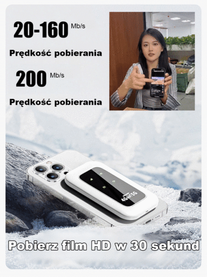 【Włącz i korzystaj, za darmo na zawsze】🌐 Uniwersalne, przenośne Wi-Fi. Idealne w podróży lub na kempingu.
