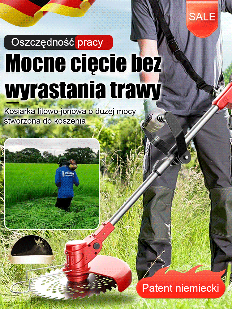 【Koniec z kablami!】Przecina gałęzie jak zapałki! 8 głowic w zestawie poradzi sobie z każdym chwastem.	30 dni na testy. Nie pasuje? Pełny zwrot wpłaty.	