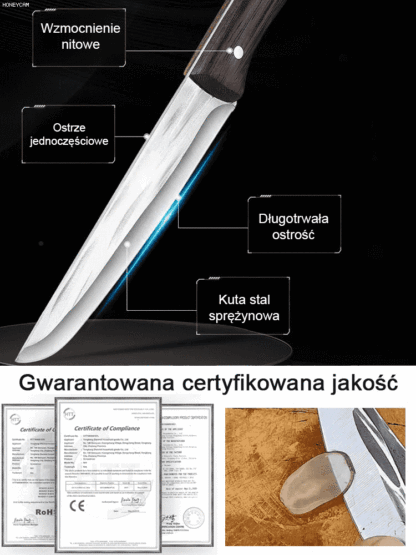 【Nie wymaga ostrzenia przez 20 lat!]】📣Pozostaje wyjątkowo ostry nawet po 10 000 cięciach kości i mięsa.