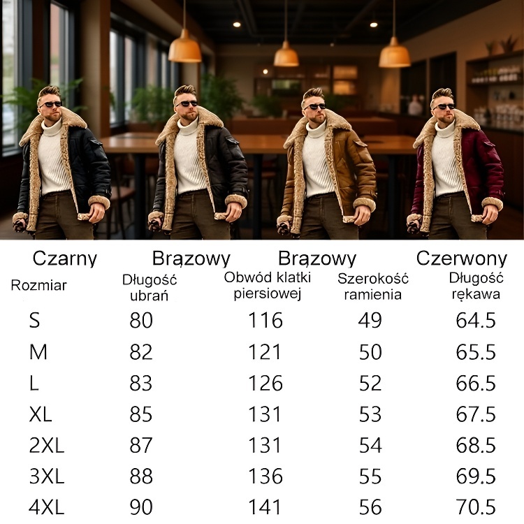 To nie jest zwykła kurtka! Wykonana z czystej owczej skóry i wełny, wytrzymuje temperatury do -40 stopni Celsjusza, dzięki czemu nadaje się nawet do Arktyki i Himalajów.