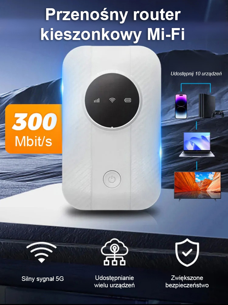  【Generacja Wi-Fi 2025】Router 5G, podłącz 10 urządzeń jednocześnie! 🚀 Szybko podłącz telefony komórkowe, komputery, telewizory, kamery monitoringu i konsole do gier.