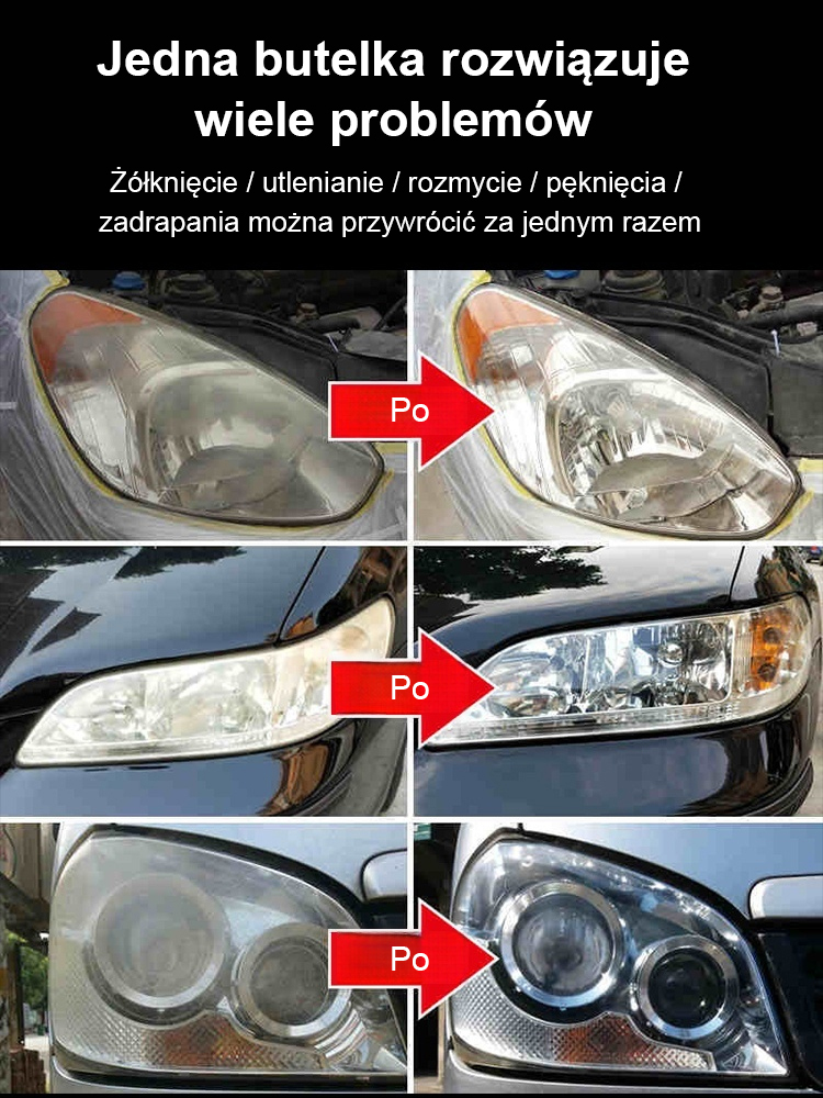 Płyn do naprawy i rozjaśniania reflektorów samochodowych