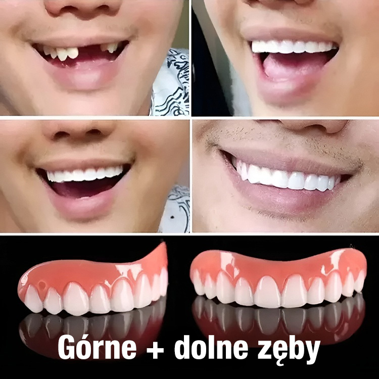 Symulacyjne silikonowe nakładki na zęby