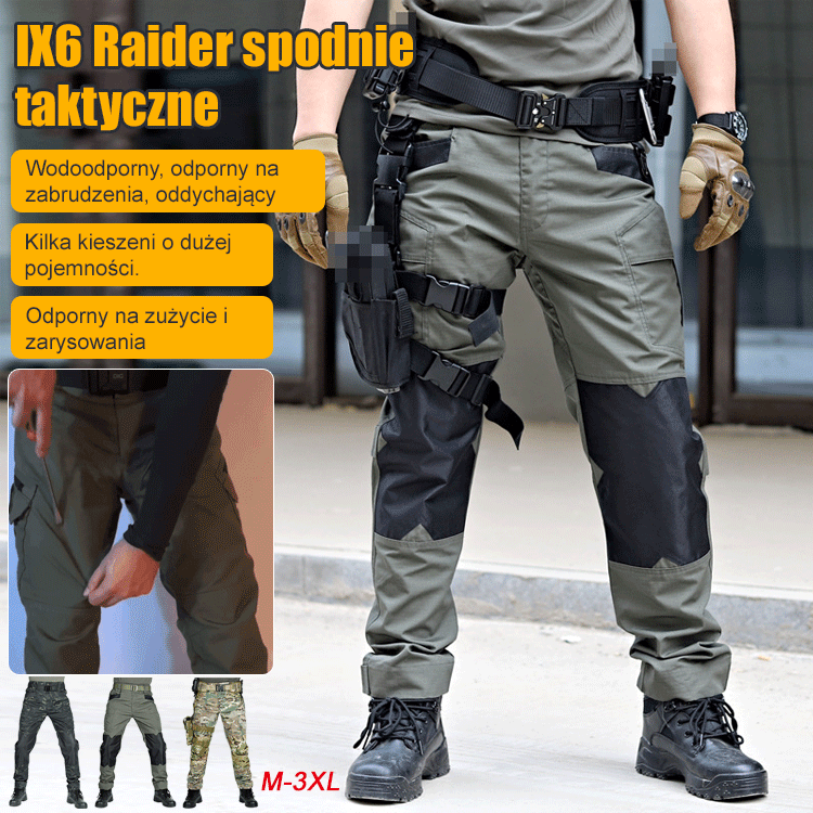 Nowe spodnie taktyczne IX6 Raider dla mężczyzn✨ Odporny na zarysowania, wytrzymały, wiatro- i wodoodporny