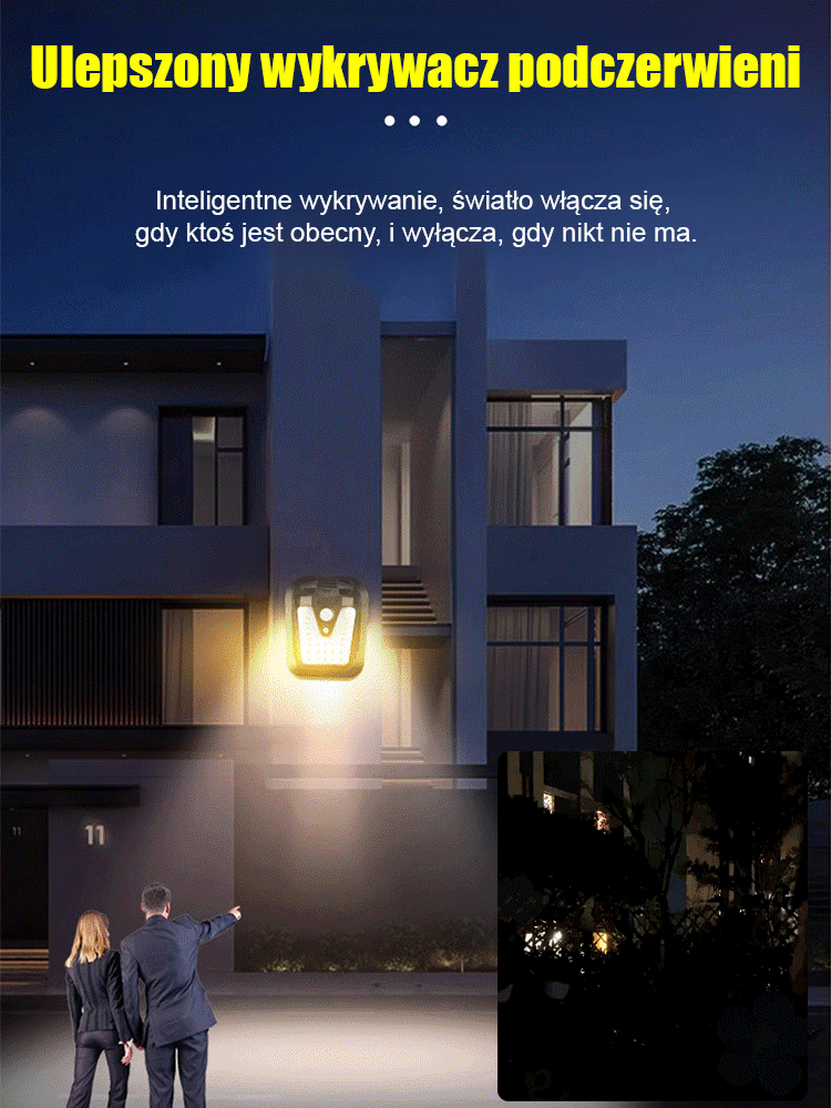 Inteligentna indukcyjna lampa solarna