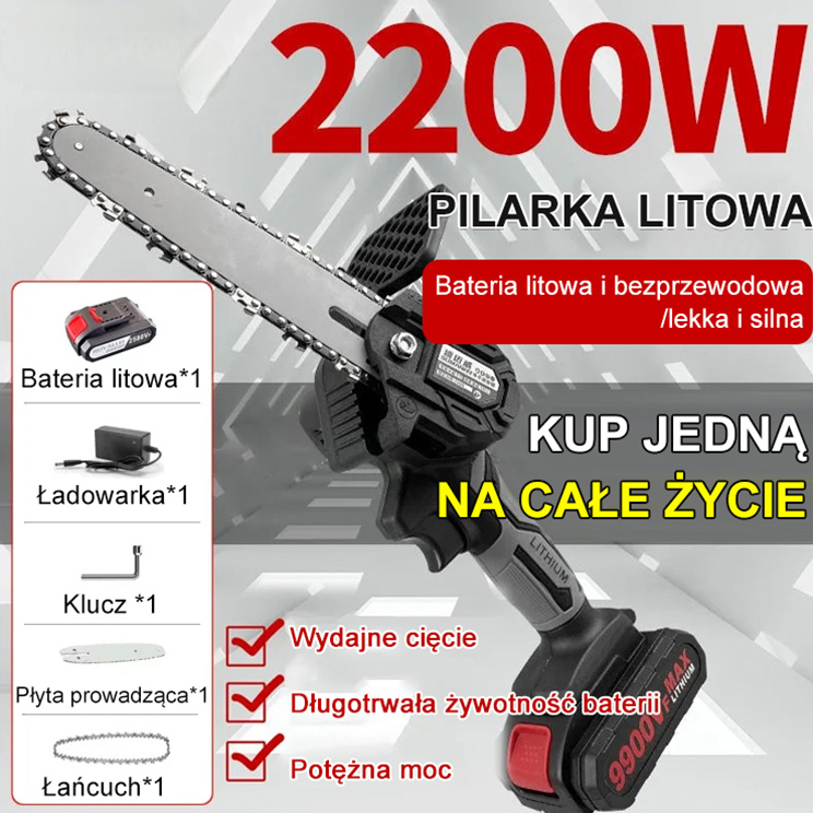 4-calowa jednoręczna pilarka litowa