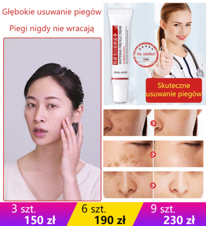 Krem wybielający piegi
