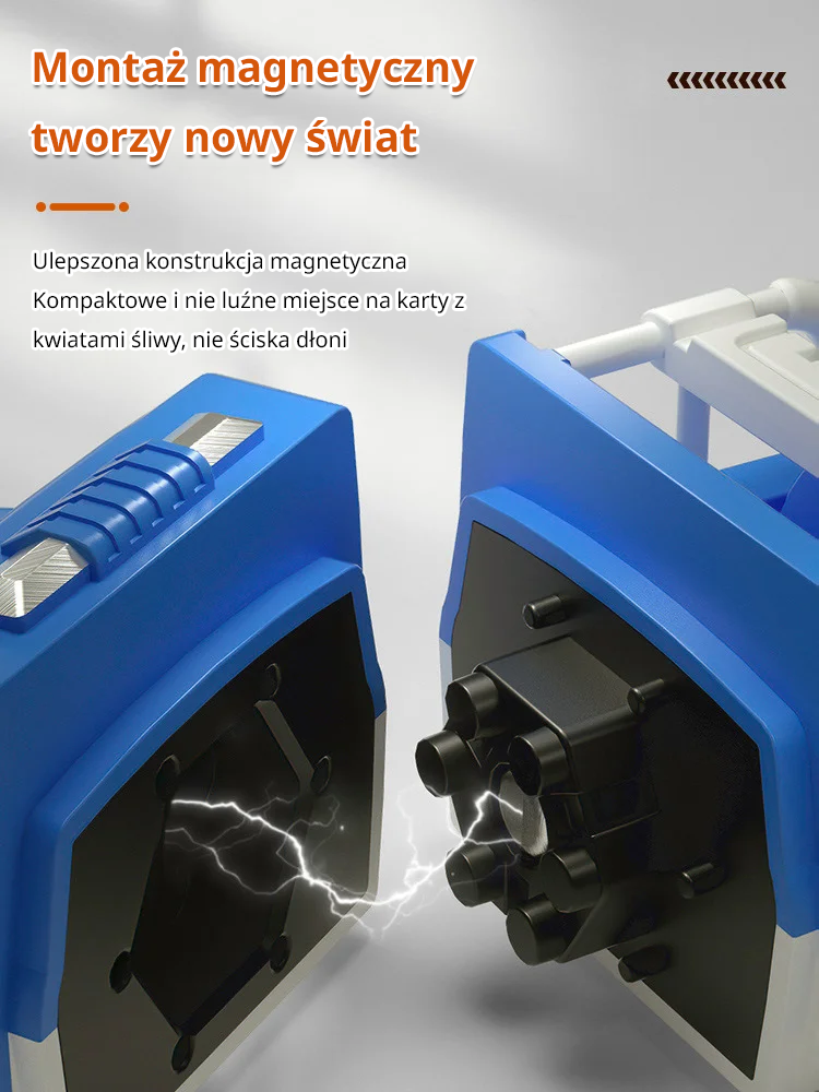 Różnorodne zabawki do montażu pojazdów wykorzystujących technologię magnetyczną
