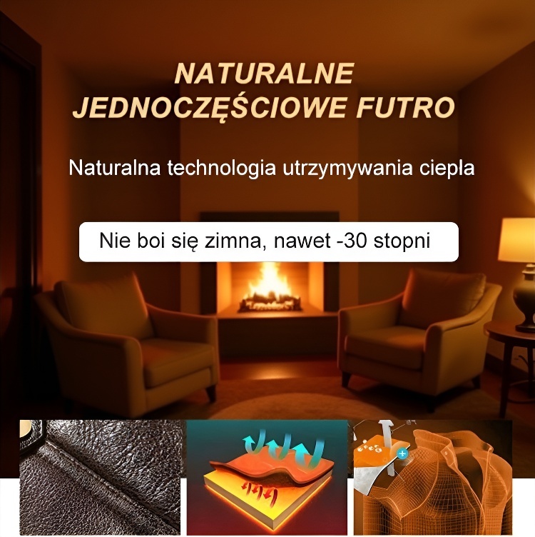 To nie jest zwykła kurtka! Wykonana z czystej owczej skóry i wełny, wytrzymuje temperatury do -40 stopni Celsjusza, dzięki czemu nadaje się nawet do Arktyki i Himalajów.