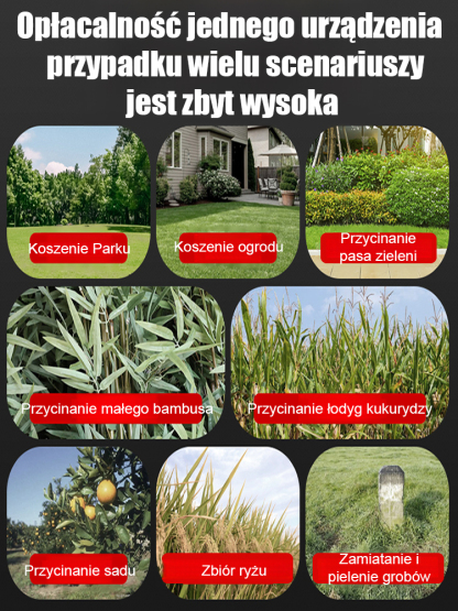 【Koniec z kablami!】Przecina gałęzie jak zapałki! 8 głowic w zestawie poradzi sobie z każdym chwastem.	30 dni na testy. Nie pasuje? Pełny zwrot wpłaty.	
