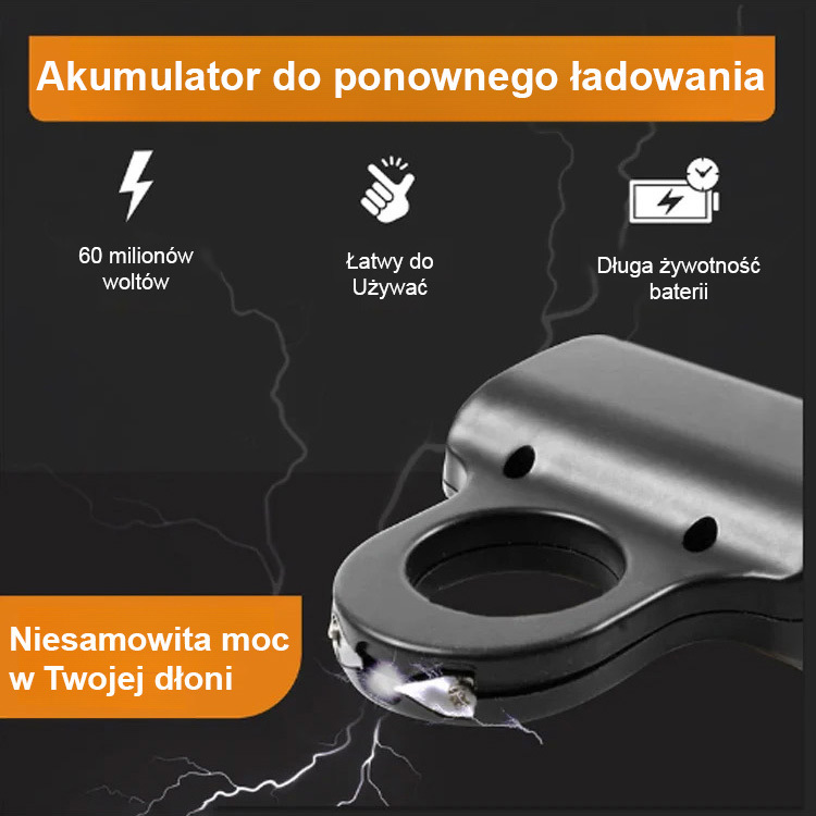 【14dniowy okres próbny za darmo】Elektryczny brelok z paralizatorem, Strażnik, którego nosisz ze sobą