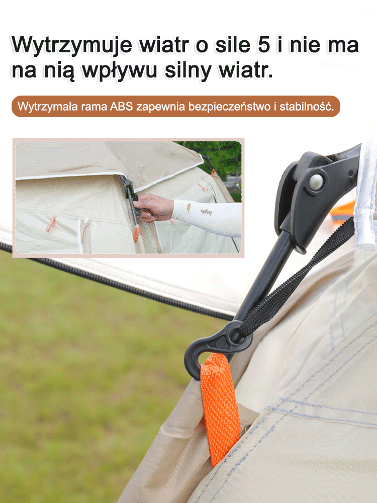 W pełni automatyczny, szybko otwierający się namiot kempingowy