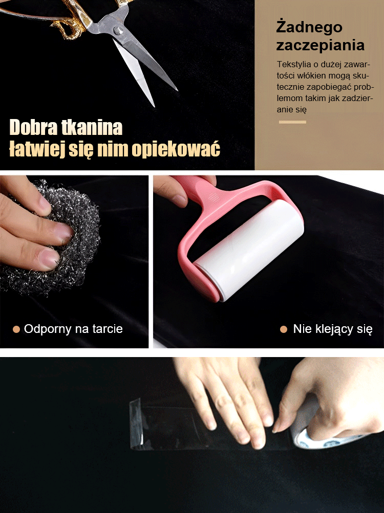 złota aksamitna bluza z okrągłym dekoltem