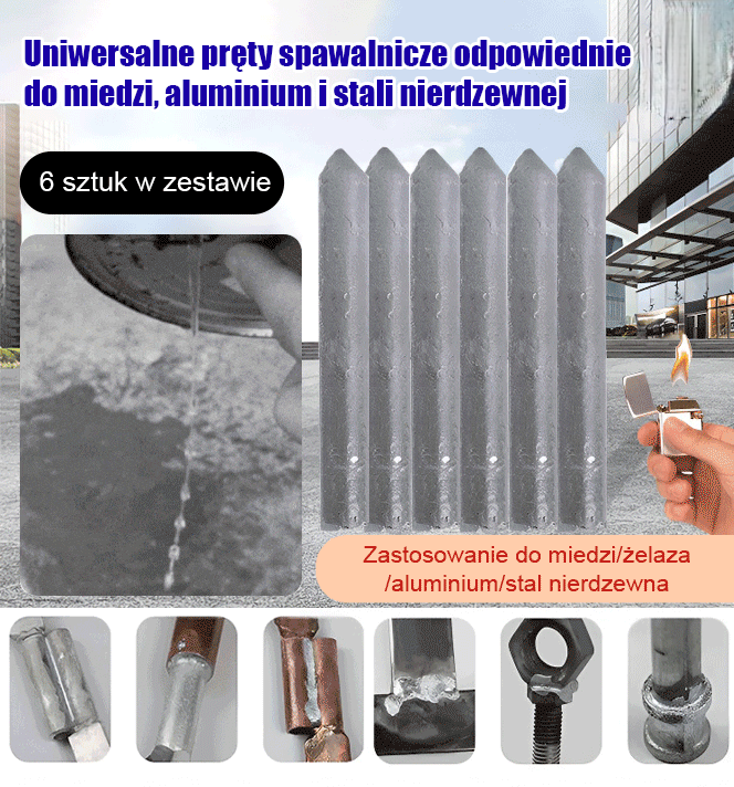 Uniwersalny pręt spawalniczy do naprawy w niskich temperaturach