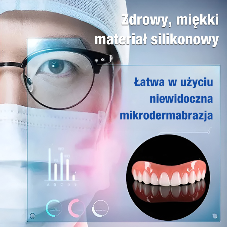 Symulacyjne silikonowe nakładki na zęby