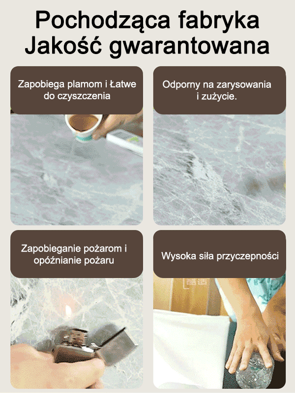 Naklejki podłogowe i ścienne z imitacją płytek 30*30