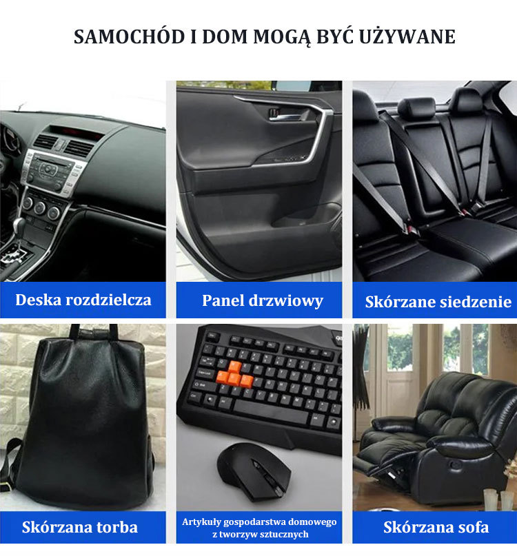 Powłoka do renowacji tworzyw sztucznych samochodu