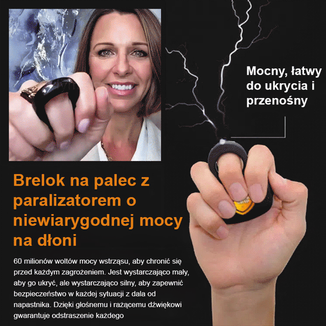 【14dniowy okres próbny za darmo】Elektryczny brelok z paralizatorem, Strażnik, którego nosisz ze sobą