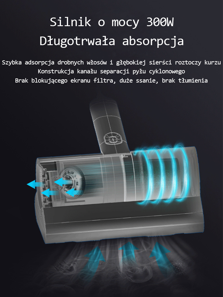 przyrząd do odsysania kurzu i usuwania roztoczy