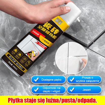 🏠Najnowsza technologia kleju ceramicznego! 👉Specjalnie do naprawy odpadających i pustych płytek!