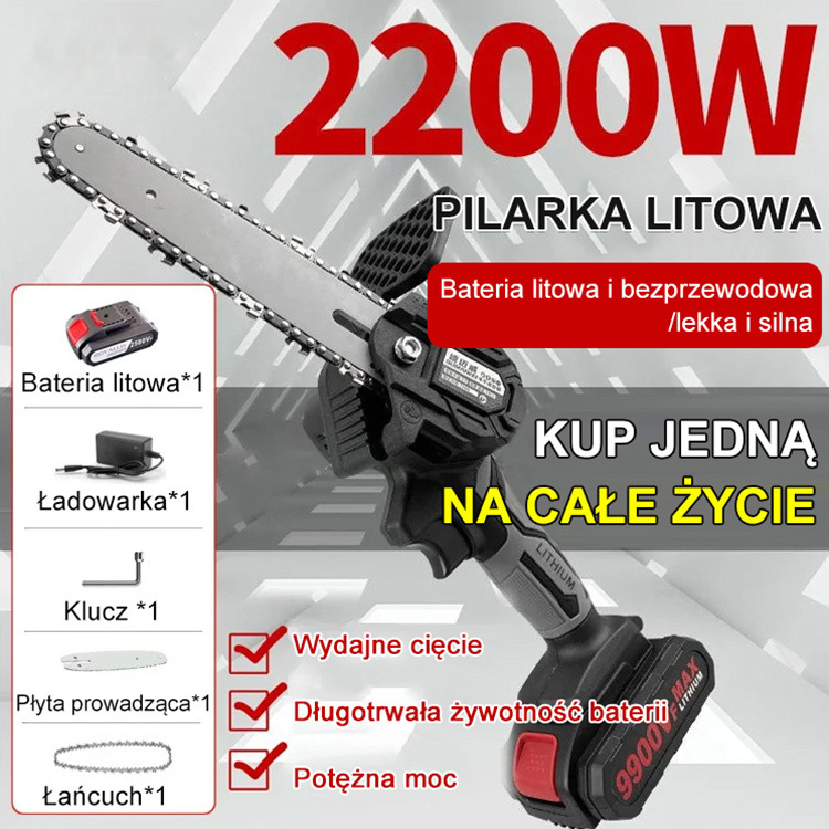 4-calowa jednoręczna pilarka litowa