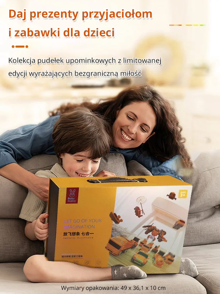 Różnorodne zabawki do montażu pojazdów wykorzystujących technologię magnetyczną