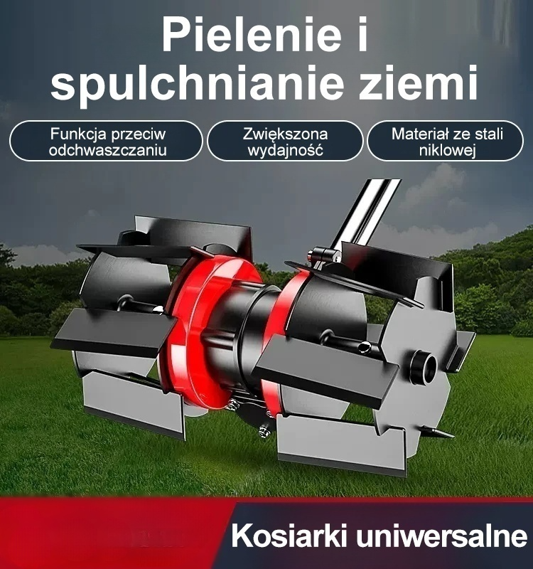 Pielenie i luzowanie kół kosiarek do trawy