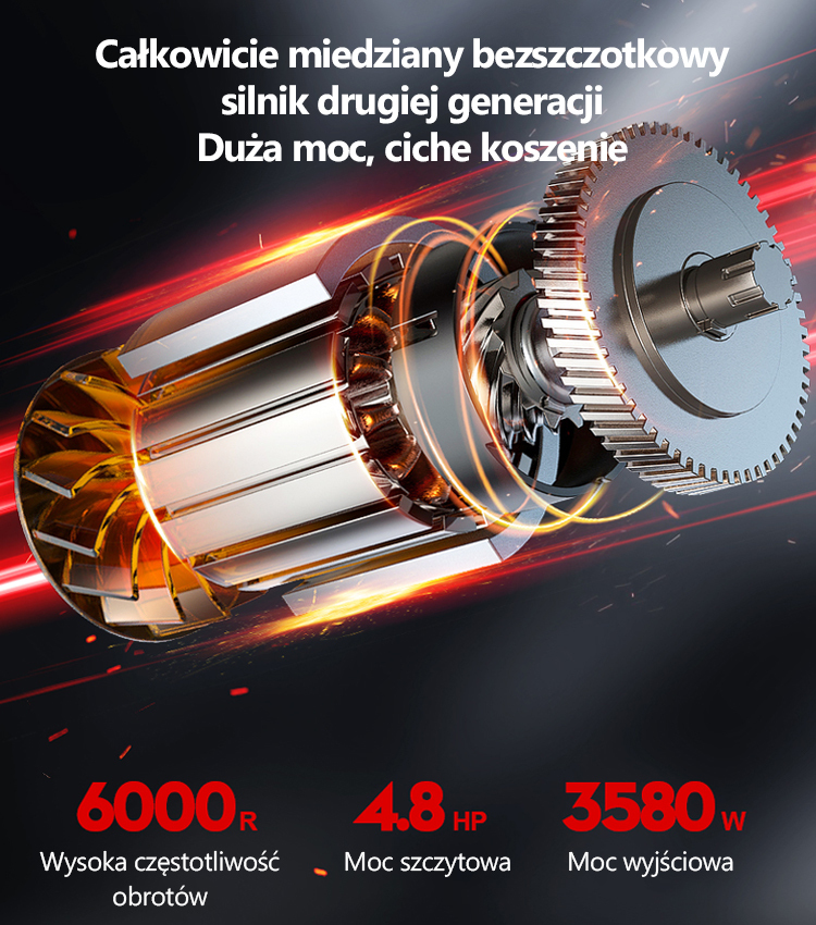 Elektryczna kosiarka do trawy z akumulatorem litowym