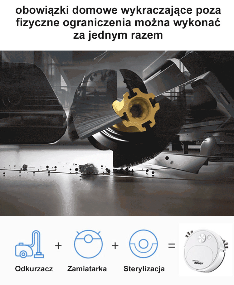 W pełni automatyczny inteligentny robot zamiatający