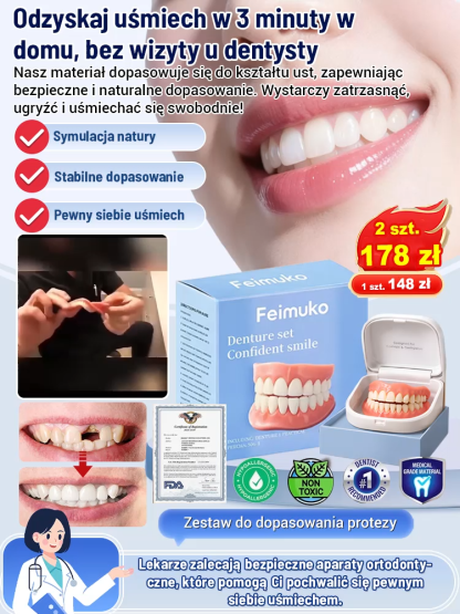 【Twardość diamentu】 Jedz steki bez strachu. 🦷✨