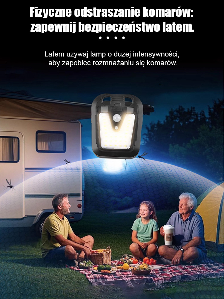 Inteligentna indukcyjna lampa solarna