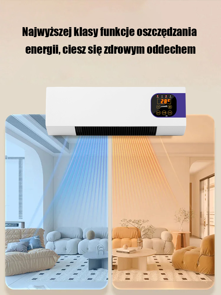 Klimatyzator ścienny z funkcją chłodzenia i ogrzewania