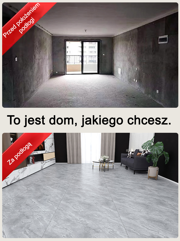 Naklejki podłogowe i ścienne z imitacją płytek 30*30