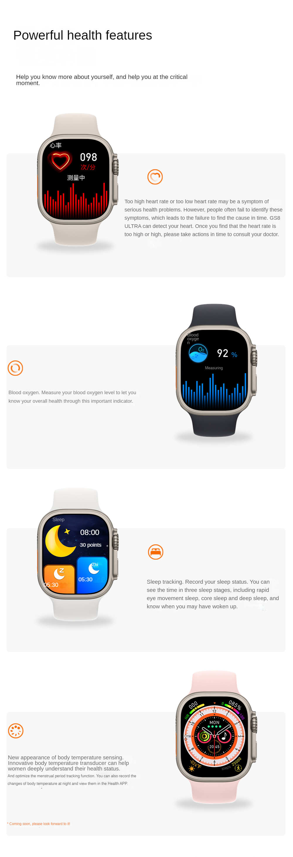 GS8 Ultra Series 8 Smart Watch 2.05 Full Display