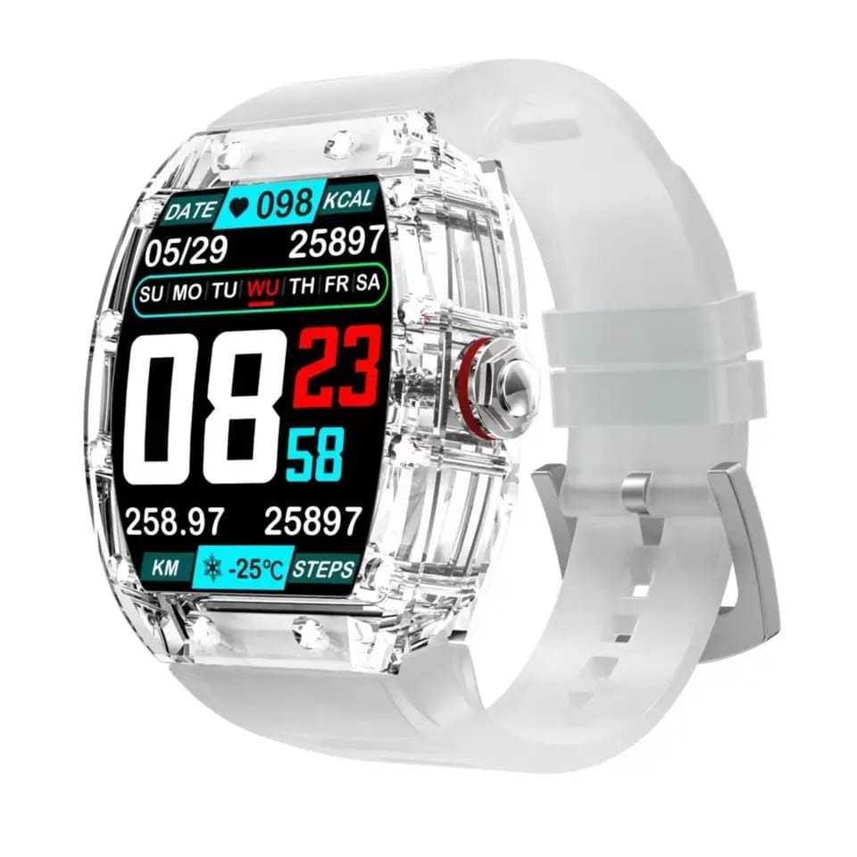 YD5 SMART WATCH Crystal Case Smart Watch YD5 NFC Functional Dynamic Dial