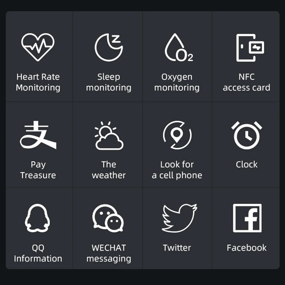 YD5 SMART WATCH Crystal Case Smart Watch YD5 NFC Functional Dynamic Dial