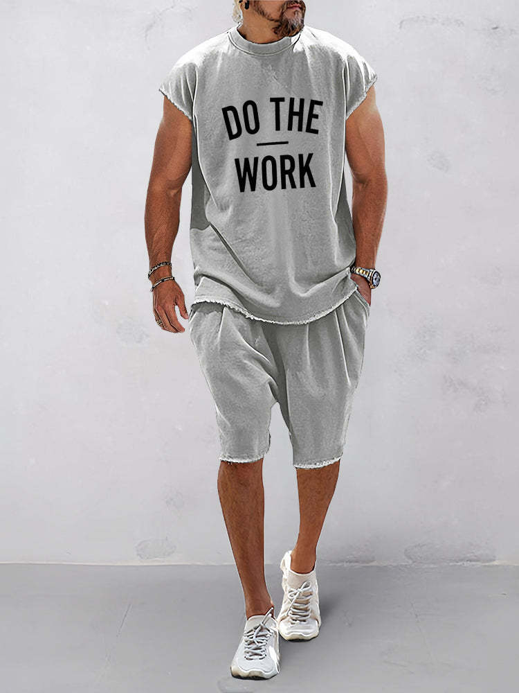 Casual Loose Fit Word Printed Sports Set(Buy 2 Free Shipping)