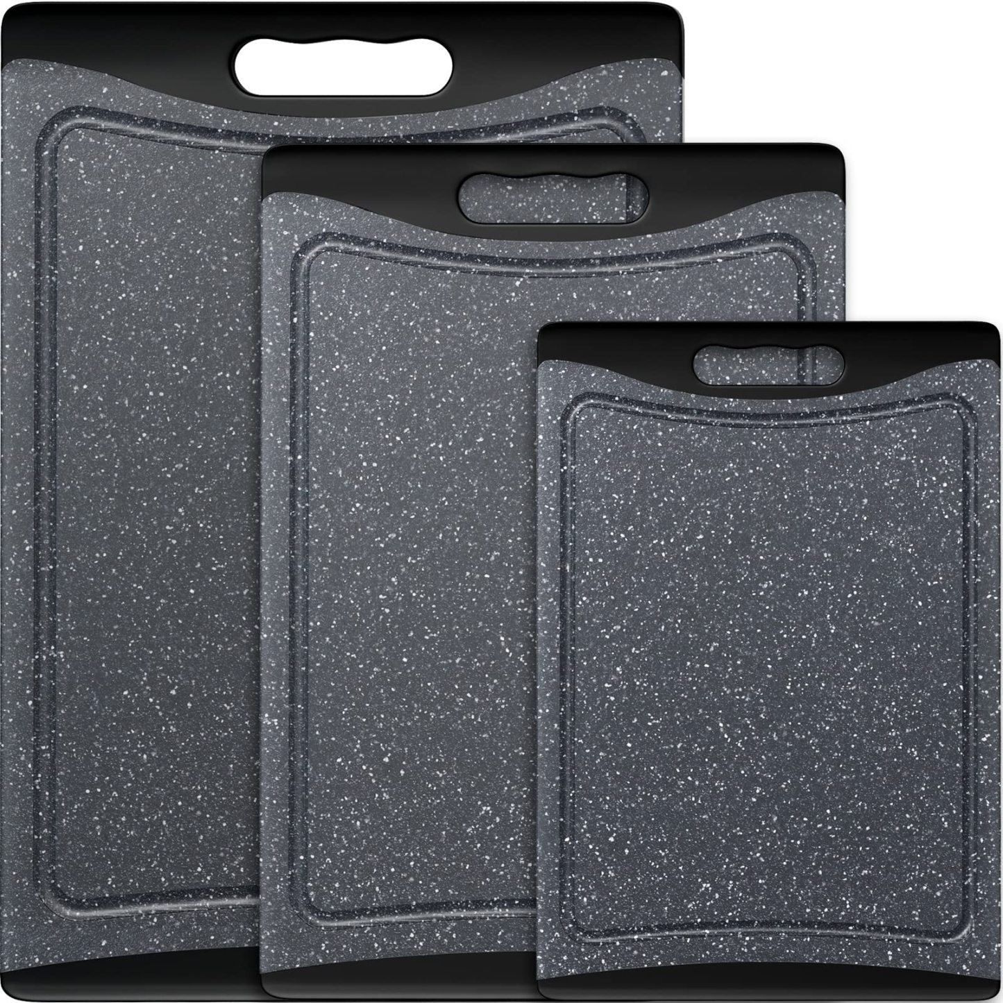 Extra Large Cutting Boards, Plastic Cutting Boards for Kitchen (Set of