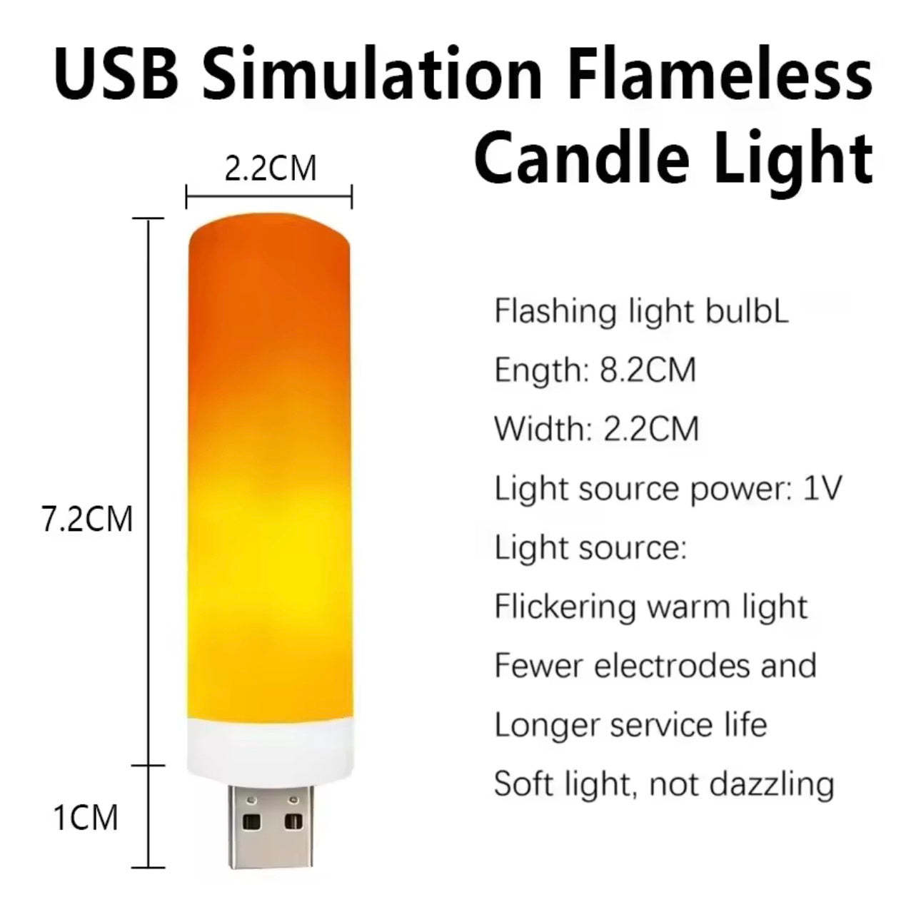 Luxury USB LED Ambient Night Light – Warm Glow Minimalist Lamp for Home & Office