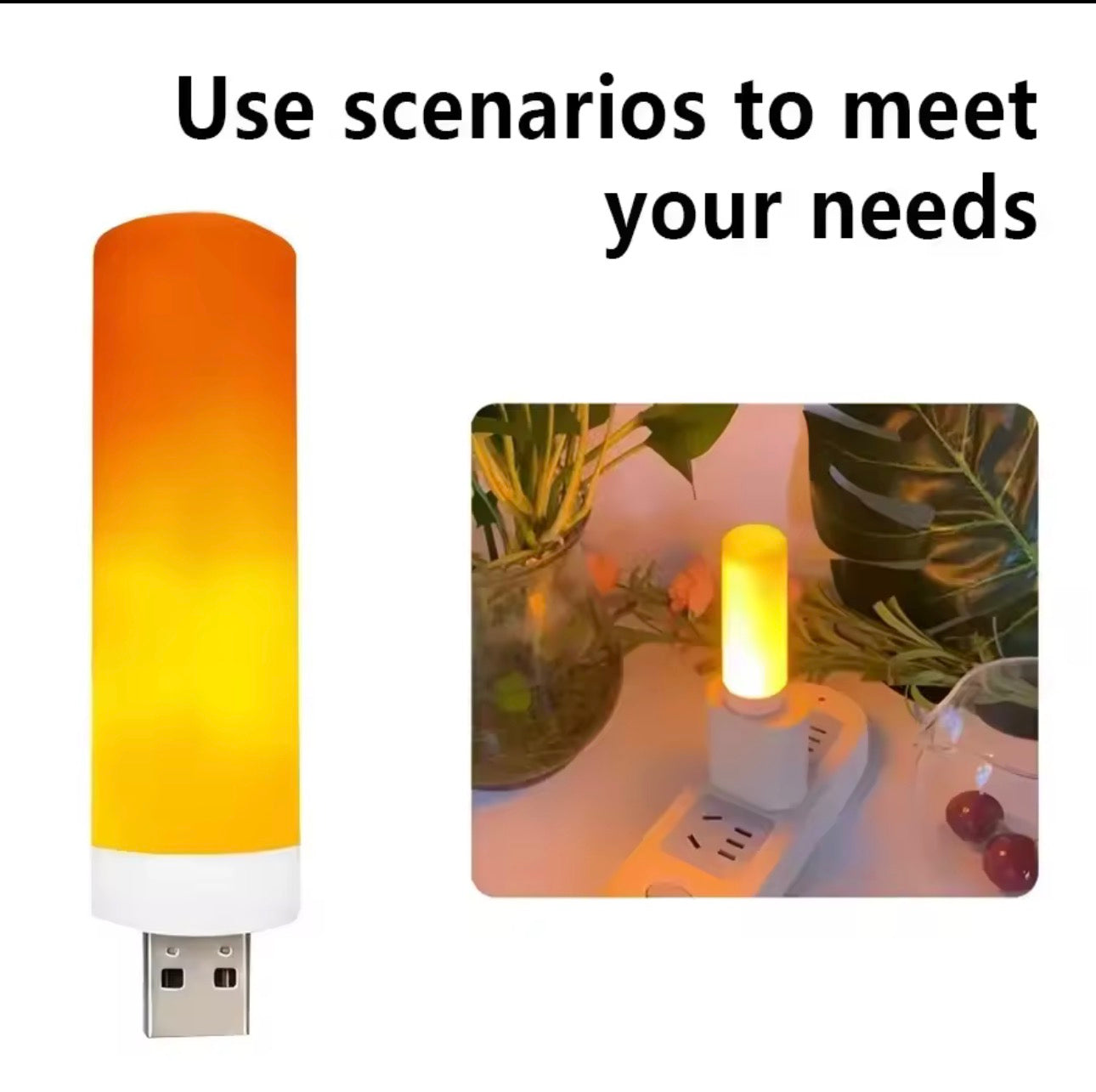 Luxury USB LED Ambient Night Light – Warm Glow Minimalist Lamp for Home & Office