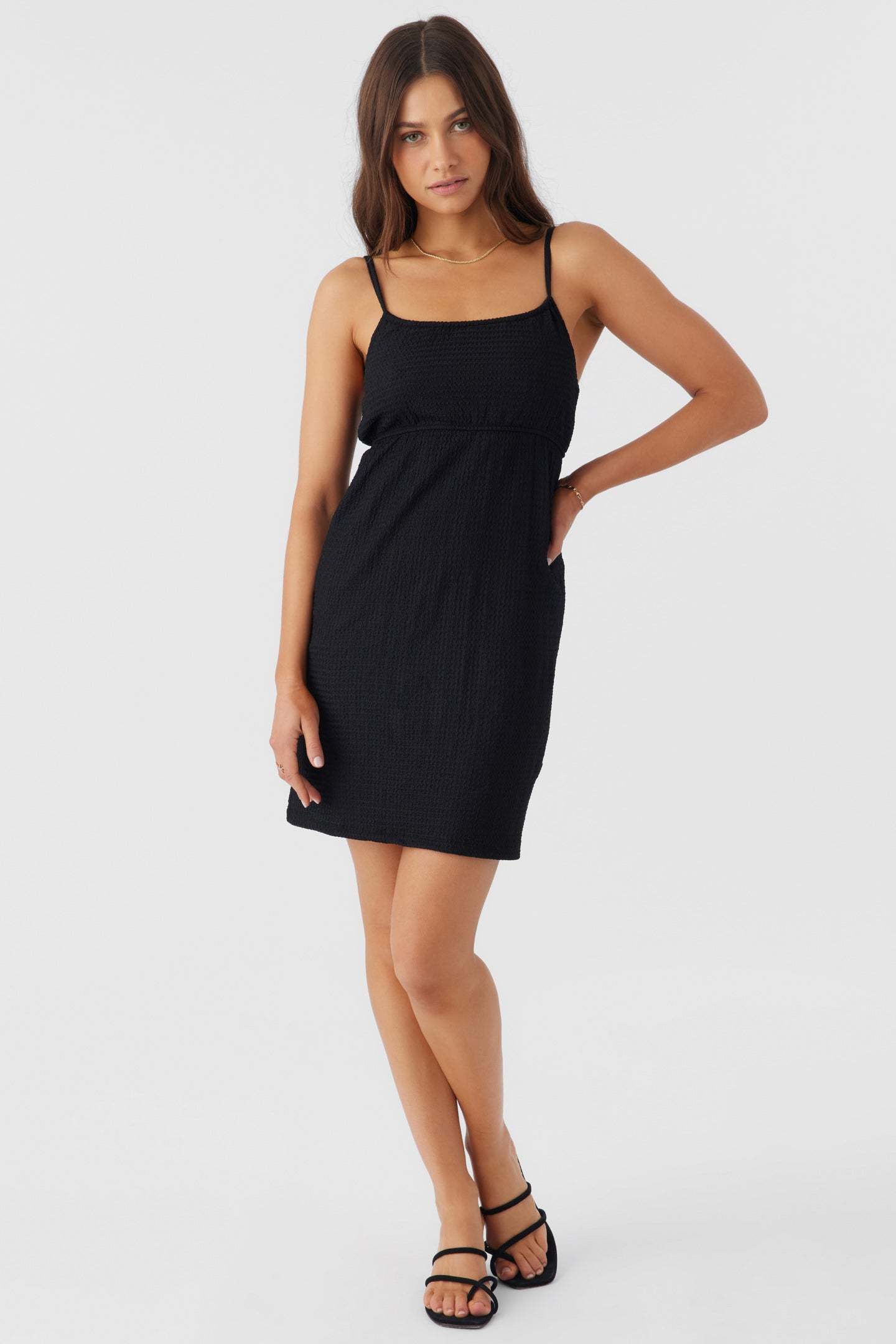 LISE TEXTURED KNIT SHORT DRESS