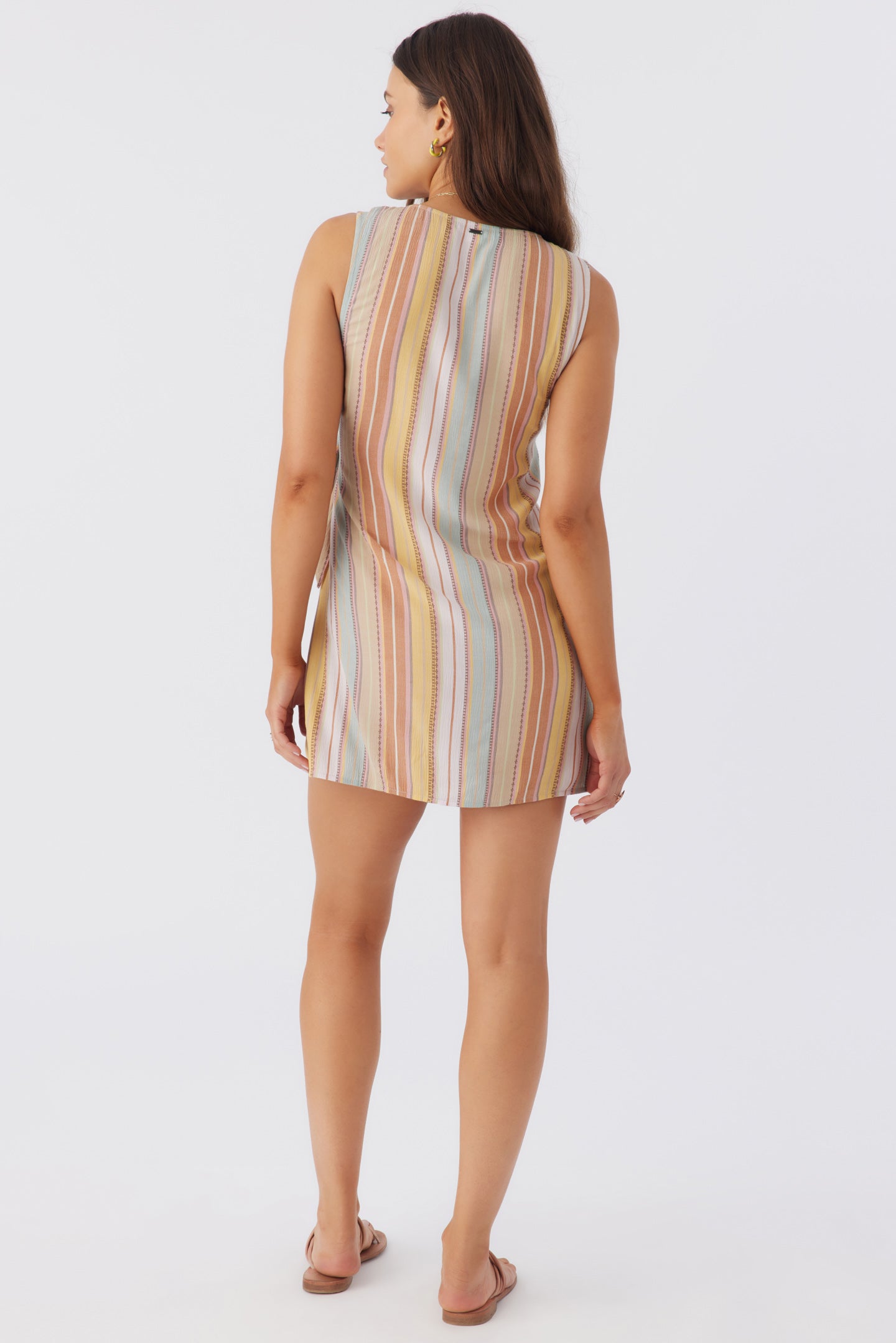 STRIPE WRAP DRESS