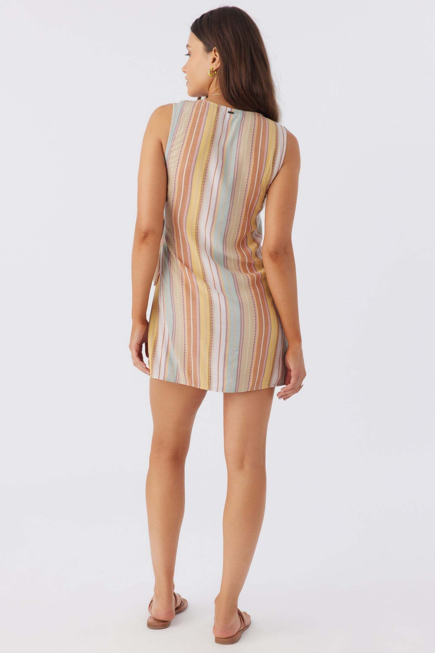 STRIPE WRAP DRESS